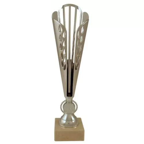 Prozona Trofej Sport stříbrný pohár mramorový podstavec výška 33,5cm