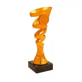   ProZona Sportovní trofej design spirály mramorový podstavec bronz 18 cm