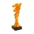 ProZona Sportovní trofej design spirály mramorový podstavec bronz 18 cm
