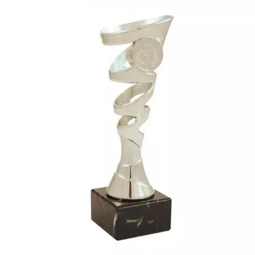 ProZona Sportovní trofej design spirály mramorový podstavec stříbrná 19 cm