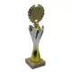 ProZona Sportovní trofej design terče mramorový podstavec zlato-stříbrná 28 cm