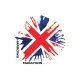 Letky na šipky Harrows Marathon Great Britain, bílé