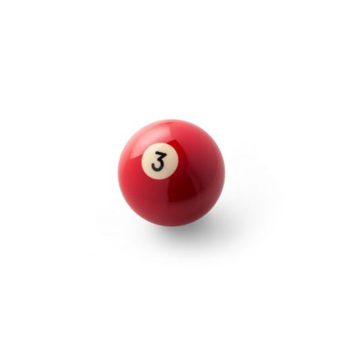 Kulečníková koule Aramith červená č. 3, průměr 57,2mm