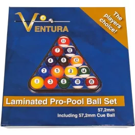   Sada pool kulečníkových koulí Ventura Laminated Pro 57,2mm