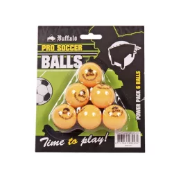 Míček na stolní fotbal Buffalo Pro Table žlutý 6ks