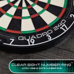 Sisalový terč Harrows Quadro 240, turnajová kvalita