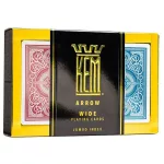 Pokrové karty Kem Arrow Wide Jumbo 100% plastové, 2 balíčky