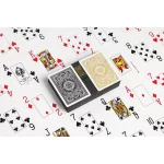 Pokerové karty KEM Black&Gold wide 100% plastové, 2 balíčky