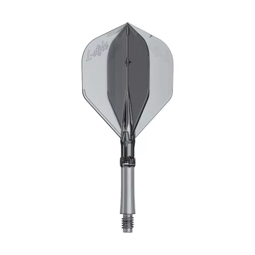 L-Style Integrované letky a střední násadky L-System L1 260 průhledné černé 42mm na šipky