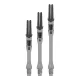Násadky na šipky L-Style Silent Slim otočné, průhledné černé, 37mm