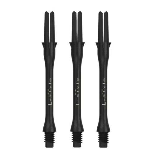 Násadky na šipky L-Style Carbon Slim 370 černé dlouhé+ 53mm
