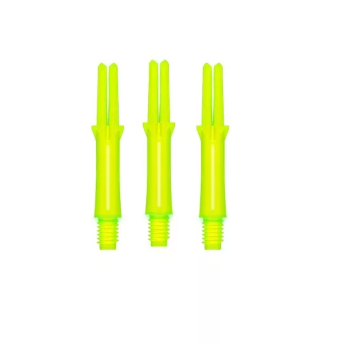 Násadky na šipky L-Style Locked Straight Neonově žluté L190, krátké 35mm