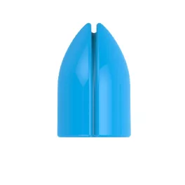 Kroužky na násadky L-Style Shell Lock Ring plastové, modré, 6ks