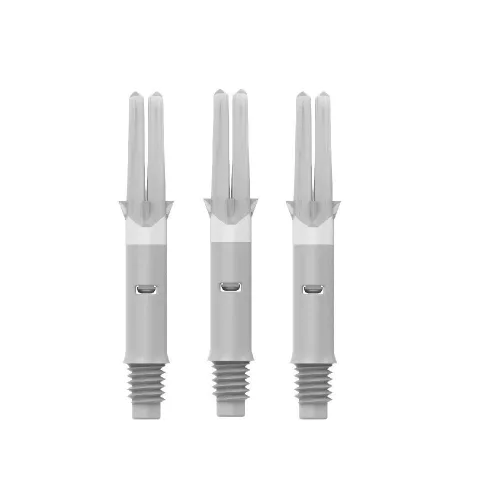 Násadky na šipky L-Style Straight Spin 190 otočné, bílé, krátké, 33mm