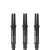 Násadky na šipky L-Style Straight Spin 190 otočné, černé, krátké, 33mm