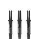 Násadky na šipky L-Style Straight Spin 190 otočné, černé, krátké, 33mm