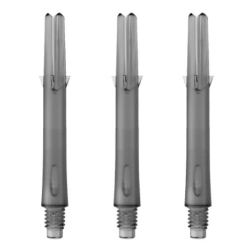 Násadky na šipky L-Style Straight 260, průsvitné černé, tweenie, 26mm