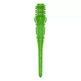 Plastové hroty na šipky L-Style Premium LipPoint soft zelené 25mm, závit 2BA, 30ks/bal