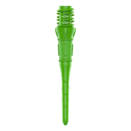 Plastové hroty na šipky L-Style Premium LipPoint soft zelené 25mm, závit 2BA, 30ks/bal