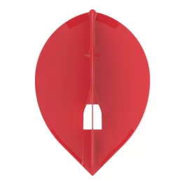 Letky na šipky L-Style Pro L2 Teardrop, červené