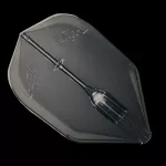 Letky na šipky L-Style Fantom L3EZ, průhledné černé