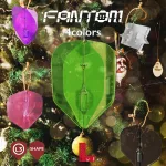 Letky na šipky L-Style Fantom L3EZ, průhledné růžové