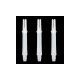 Násadky na šipky L-Style Straight 190, bílé, krátké, 19mm