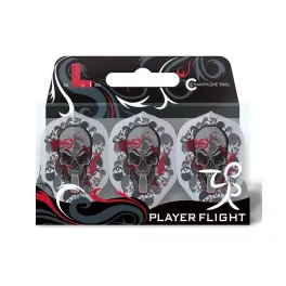   Letky na šipky L-Style L1Pro Ryan Searle V2 průhledné bílé