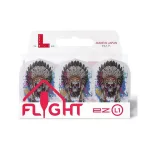 Letky na šipky L-Style L1EZ Chief Skull, průhledné bílé