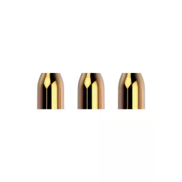 Kroužky na násadky L-Style Premium Champagne Ring kovové, zlaté, 3ks