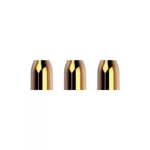 Kroužky na násadky L-Style Premium Champagne Ring kovové, zlaté, 3ks