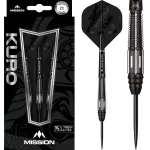 Šipky steel Mission Kuro M4 21g, black, 95% wolfram