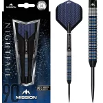 Šipky steel Mission Nightfall M2 22g, 90% wolfram