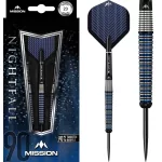 Šipky steel Mission Nightfall M3 23g, 90% wolfram