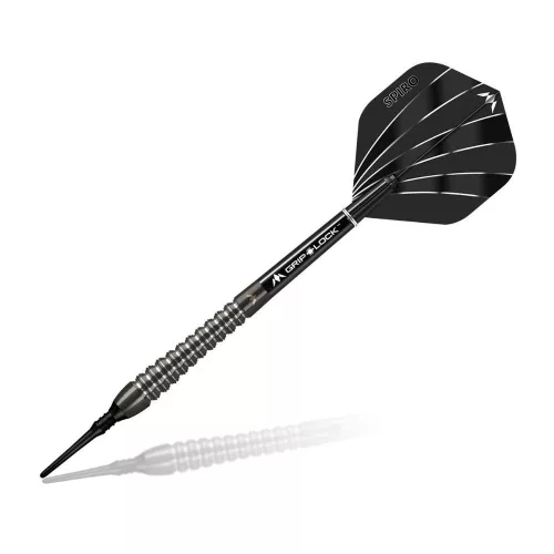 Šipky soft Mission Spiro 19g, M2, straight, 90% wolfram