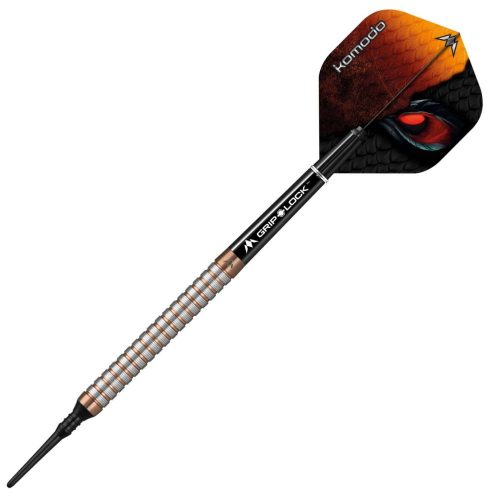 Šipky soft Mission Komodo GX M1, 20g straight, mikro grip, 90% wolfram