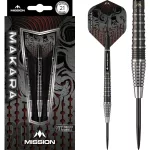 Šipky steel Mission Makara M2, 21g tapered, 90% wolfram