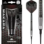 Šipky soft Mission Makara M2, 18g tapered, 90% wolfram