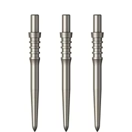 Hroty do šipek steel Mission Sniper Titan Pro 28mm, stříbrné - 3ks