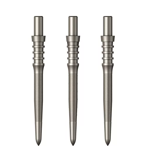 Hroty do steel šipek Mission Sniper Micro Grip 28mm, stříbrné - 3ks