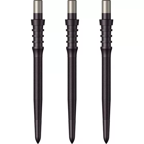 Hroty do steel šipek Mission Sniper Micro Grip 28mm, černé - 3ks