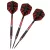 Šipky steel Mission Darryl Fitton Black-Red Electro 22g, 95% wolfram