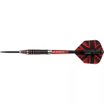 Šipky steel Mission Darryl Fitton Black-Red Electro 22g, 95% wolfram