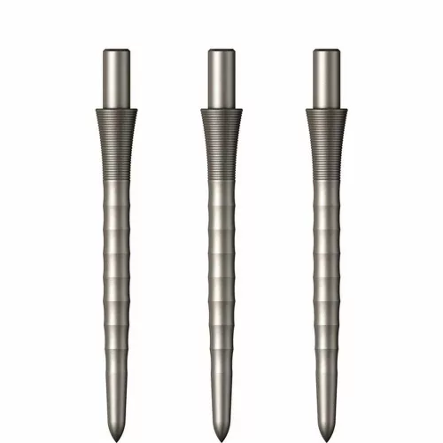 Náhradní hroty na steel šipky Mission Sniper Ripple 28mm, stříbrné - 3ks