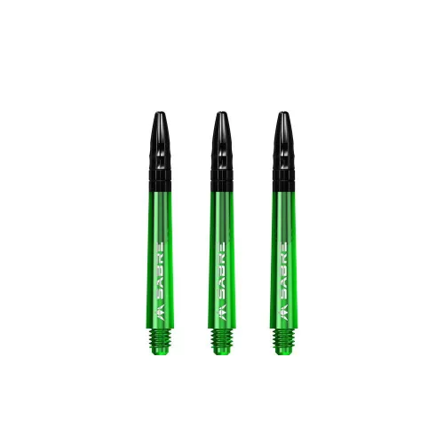 Násadky na šipky Mission Sabre zelené kovový top, střední+ 44,5mm