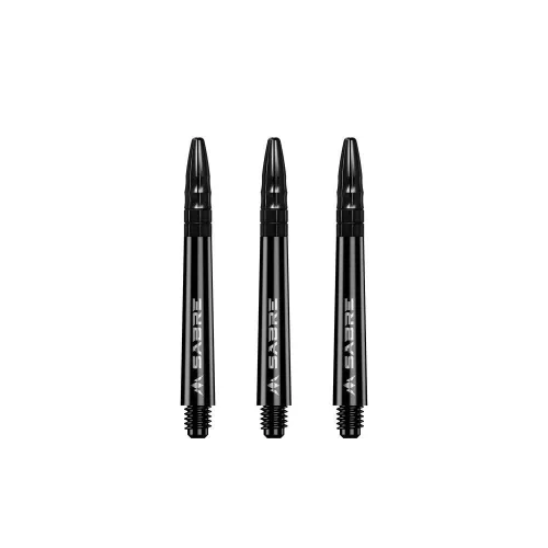 Násadky na šipky Mission Sabre černé kovový top, střední+ 44,5mm