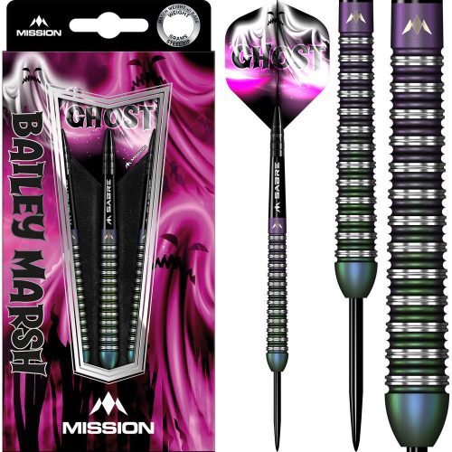 Sada steel šipek Mission Bailey Marsh Ghost Coral PVD 23g, 90% wolfram