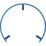 Mission Torus 270 modré, osvětlení k sisalovým terčům