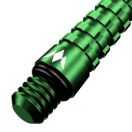 Násadky na šipky Mission Atom13 hliníkové, zelené, dlouhé 47mm