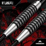 Šipky steel Mission Kunai 25g černé PVD 95% wolfram